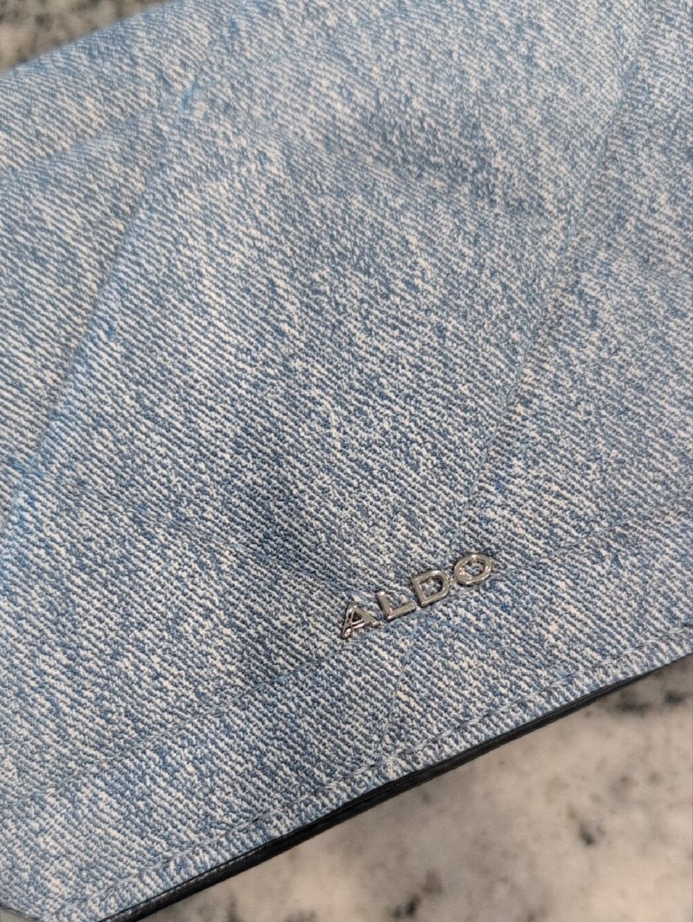 ALDO Quilted Denim Crossbody with Chain Strap - Picture 6 of 6